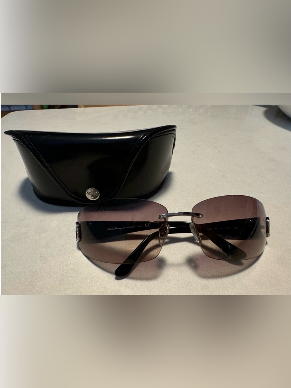 Salvatore Ferragamo COLLECTORS vintage Rimless Sunglasses